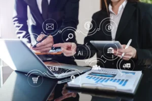 trabajo conjunto de procesos equipo software codificacion desarrollador con un nuevo diseno iconos computadora tablero concepto 247819894